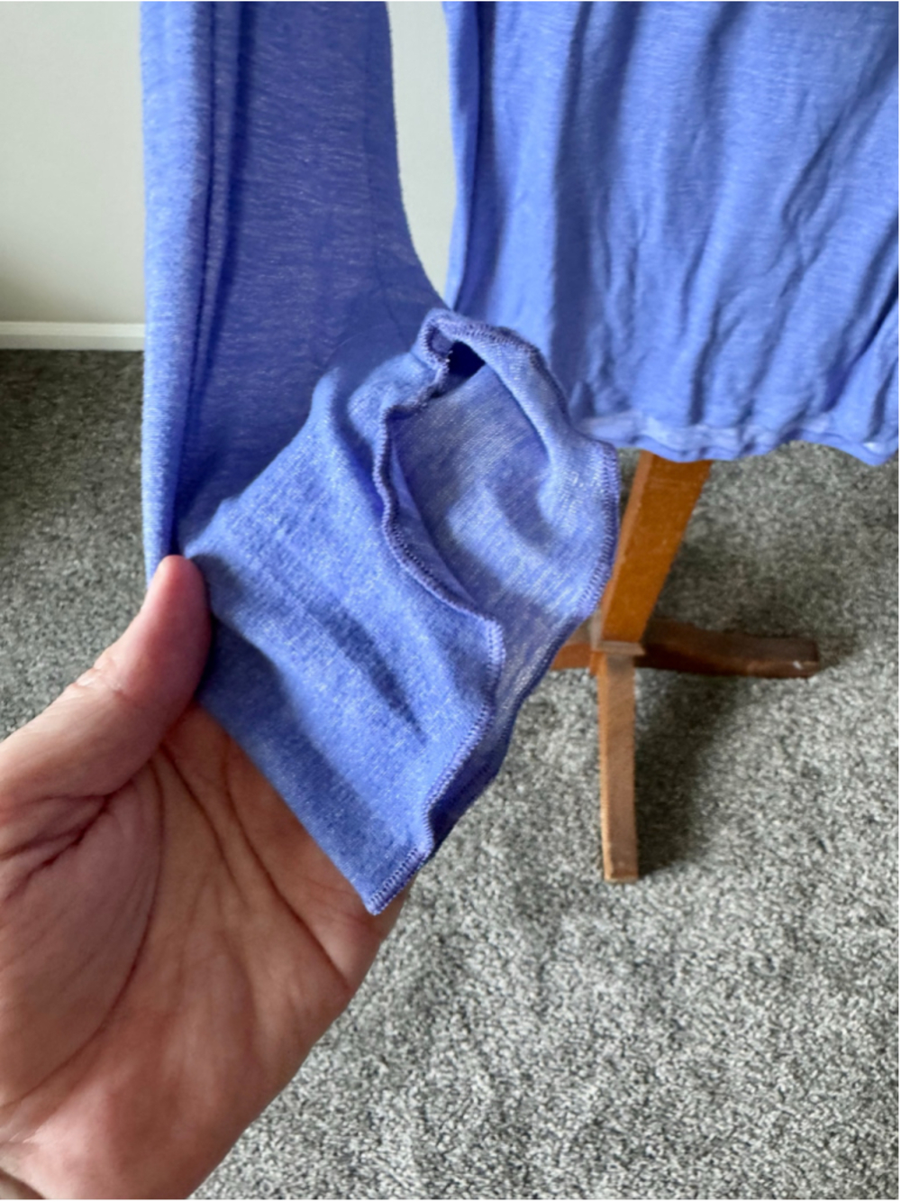 Women's Patagonia 3/4 Sleeve Tee - Blue - Size M - Butter Soft - Picture 4 of 9